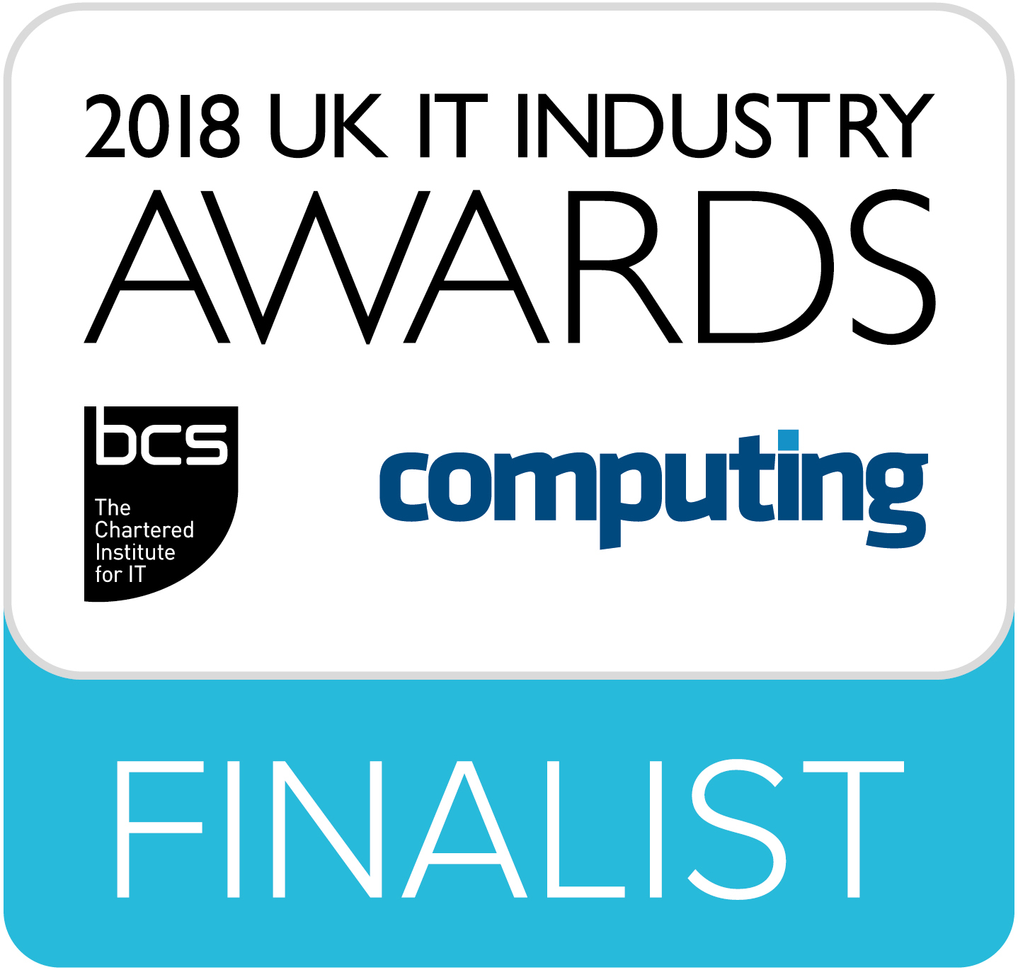 2018 UK IT Industry awards finalist logo