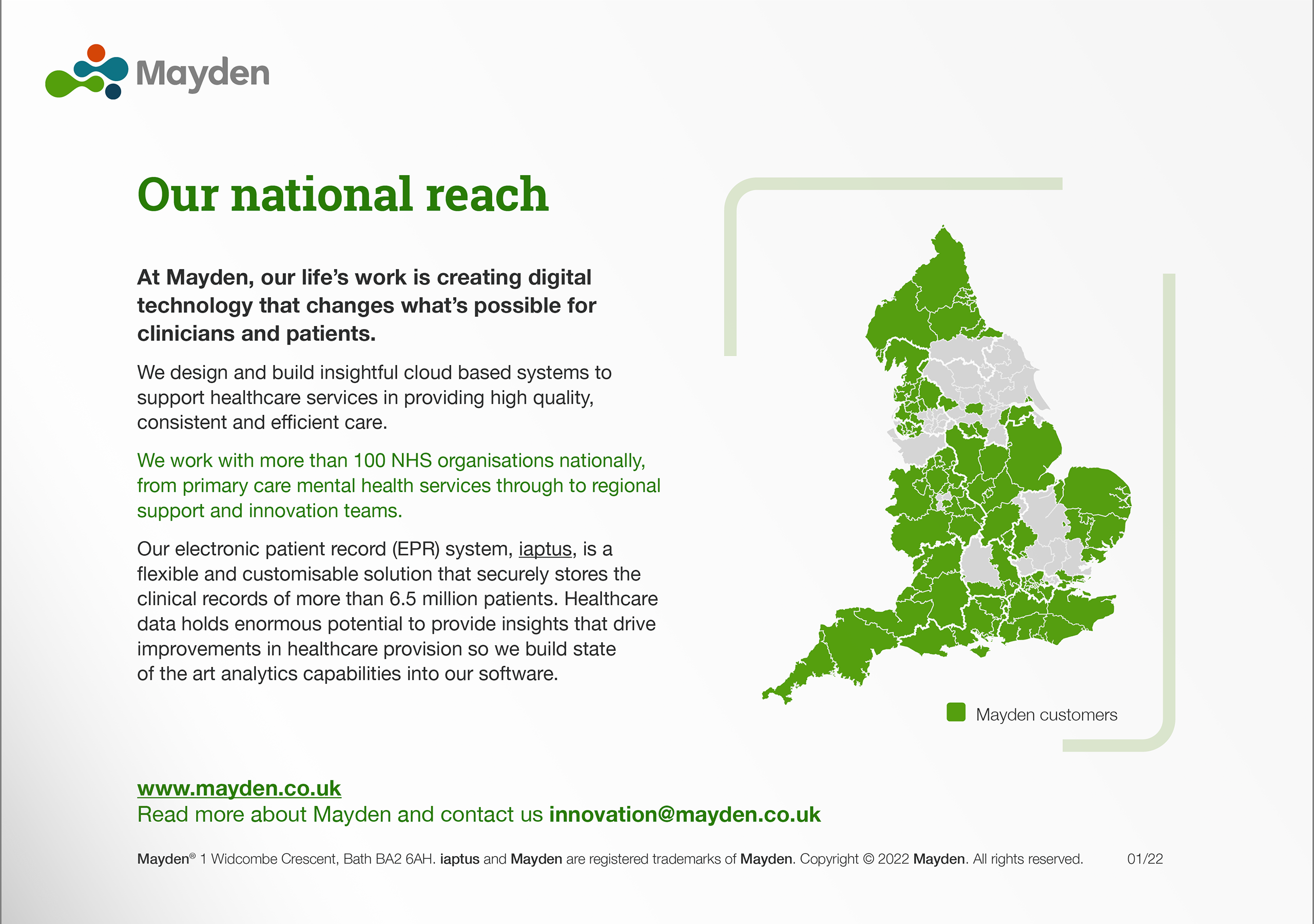 NHS Organisations Choose Mayden