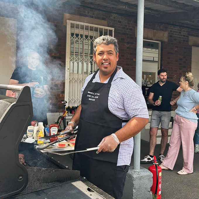 Lloyd at the BBQ