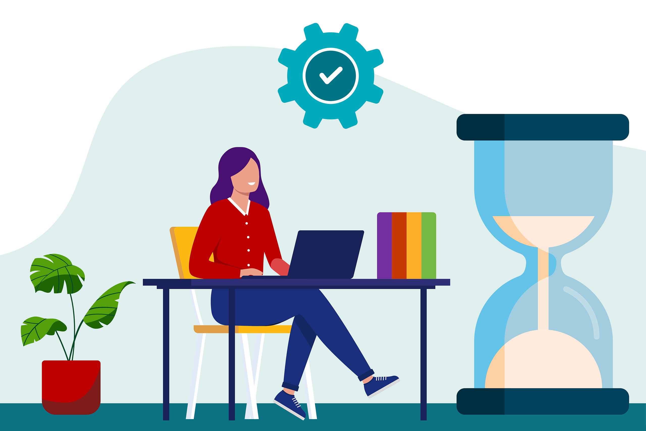 reduce waitlists - image of a clinician sat at a desk