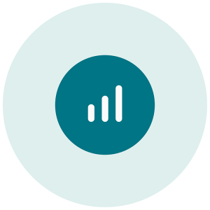 icon image of a chart showing an upward trend