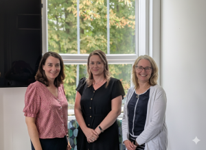 image of mayden colleagues and external guest speaker